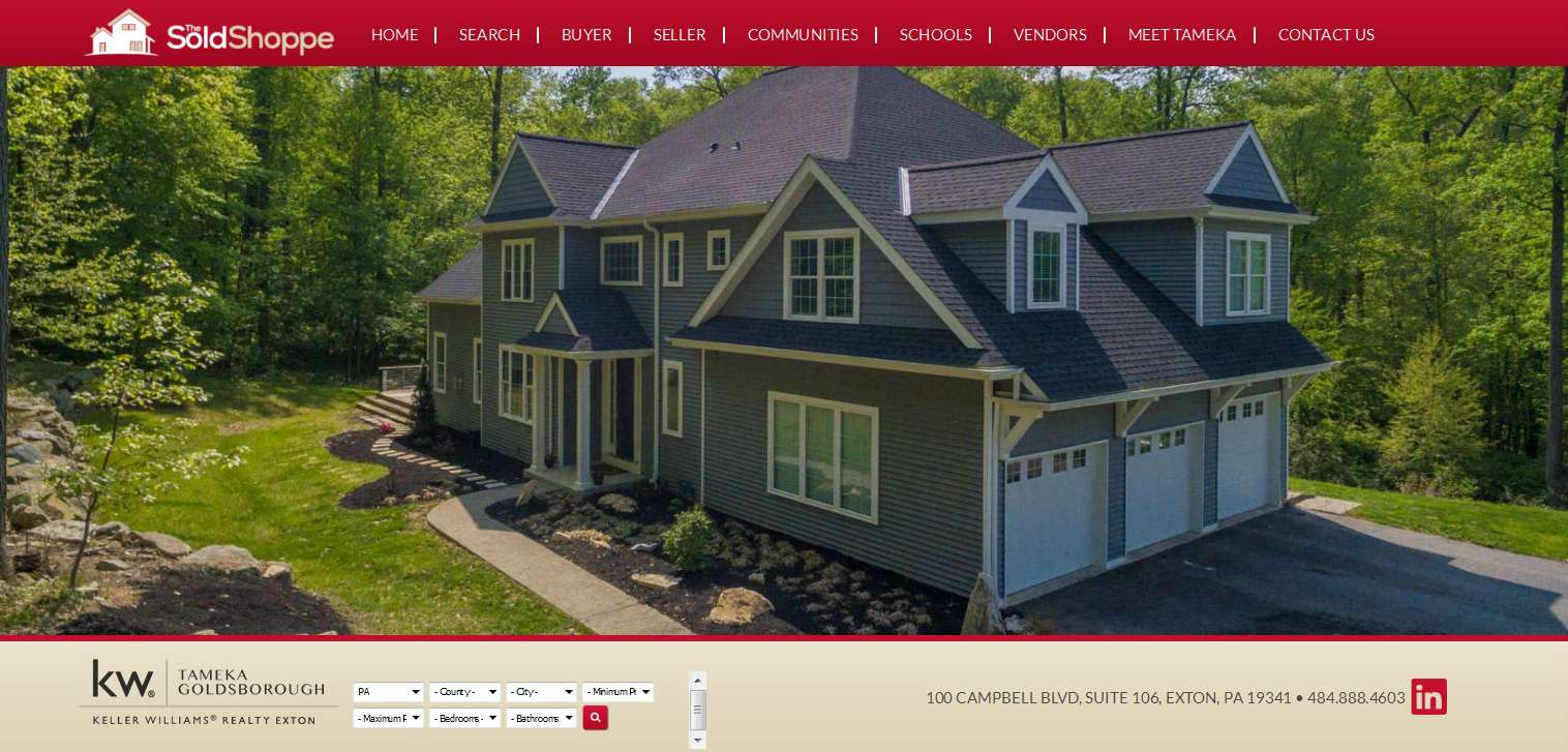Real Estate Website - Tameka Goldsborough